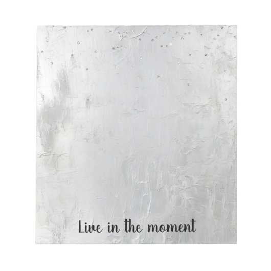 グラムシルバー紙吹雪 ノートパッド (正面)