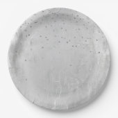 グラムシルバー紙吹雪 ペーパープレート (正面)