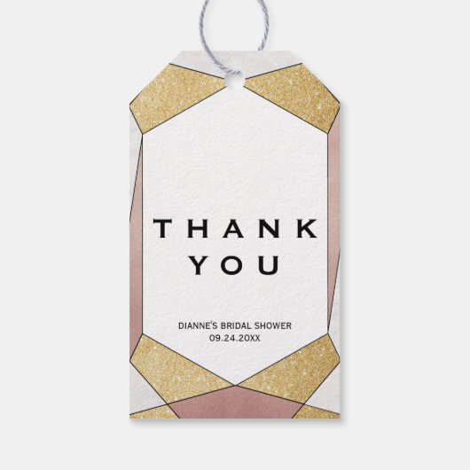 グラムジオメトリックダイヤモンドありがとう ギフトタグ (裏面)