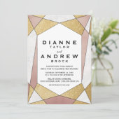 グラムジオメトリック結婚ダイヤモンド 招待状 (スタンド正面)