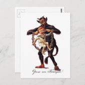 グラムスのVom(Greeting From Krampus) ポストカード (正面/裏面)