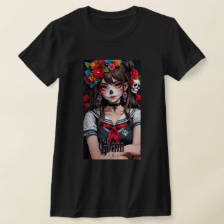 グラムスカルガールアニメアートマンガシャツ01 Tシャツ