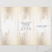 グラムスクリプトゴールドコンフェッティレイントリフォールドパンフレット チラシ (正面)