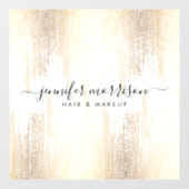 グラムスクリプトゴールドコンフェッティレイン ウィンドウサイン (シート)