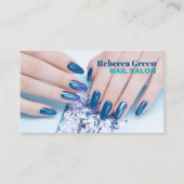 グラムスタイリストマニキュリストネイルアーティストネイルサロン 名刺 (正面)