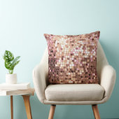 グラムスタイリッシュバラ金ゴールド赤面ピンク紙吹雪 クッション (椅子)