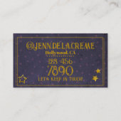 グラムスターリーナイトブルードットヴィンテージ 名刺 (裏面)