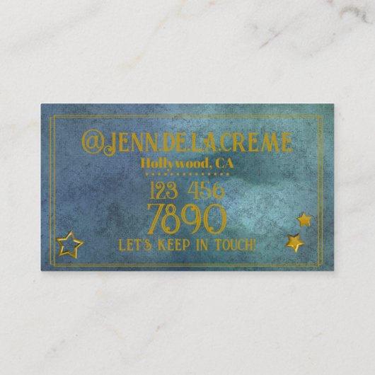 グラムスターリーナイト海ヴィンテージ 名刺 (裏面)