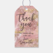 グラムスパパーティーフェイクグリッターサンキュービター ギフトタグ (正面)