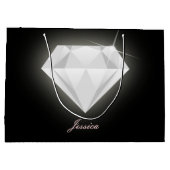 グラムスパルクルソリティアダイヤモンドブラック  ラージペーパーバッグ (裏面)