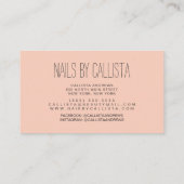 グラムスパークリカラフルーグリッターポーランド爪、 ネイルテック 名刺 (裏面)