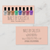 グラムスパークリカラフルーグリッターポーランド爪、 ネイルテック 名刺 (正面/裏面)