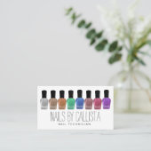 グラムスパークリカラフルーグリッターポーランド爪、 ネイルテック 名刺 (スタンド正面)