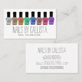 グラムスパークリカラフルーグリッターポーランド爪、 ネイルテック 名刺 (正面/裏面)