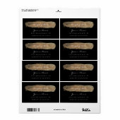 グラムスパークリーグリッターブラックブライトアイボリーフォキエ ラベル (フルシート)