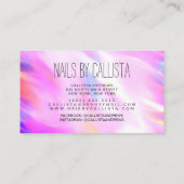 グラムスパークリーグリッターポーランド爪、 ネイルテック 名刺 (裏面)