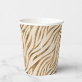グラムゼブラストライプパターンサファリ金ゴールドID1151 紙コップ (右)