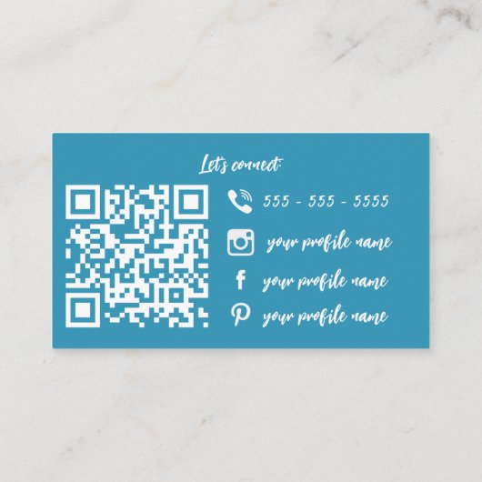 グラムターコイズ大理石グリッター美しいコンサルタント 名刺 (裏面)