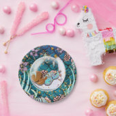 グラムダークマーメイド金ゴールドグリッターボーイズ赤ちゃんシャワー ペーパープレート (パーティー)