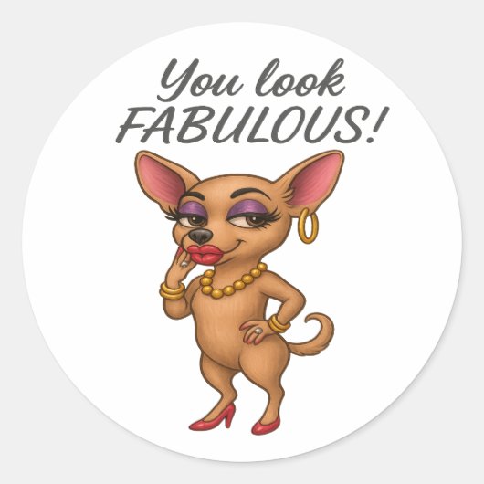 グラムチワワ ラウンドシール (正面)