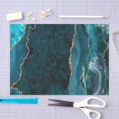 グラムティール(緑がかった色)グリーンアゲテゲードマーブル 薄葉紙 (クラフト)