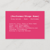 グラムディヴァインレトロシェード 名刺 (裏面)