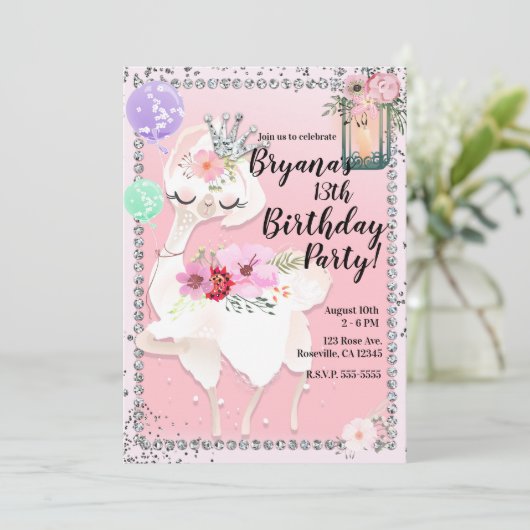 グラムディヴァラマプリンセスバースデーパーティー 招待状 (スタンド正面)