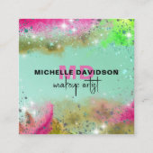 グラムトレンディーモダン芸術的プロフェッショナル スクエア名刺 (正面)