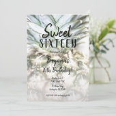 グラムトロピカルパイナップルスウィート16誕生日パーティー 招待状 (スタンド正面)