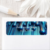 グラムドリップブルーグリッターメイクアップ ラベル (インサイチュ)