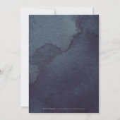 グラムナイト金ゴールドグリッター書道バースデーパーティー 招待状 (裏面)