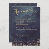 グラムナイト金ゴールドグリッター書道宿泊施設 エンクロージャーカード (正面/裏面)