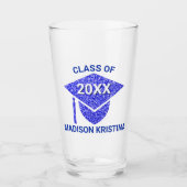 グラムネイビーキャップエレガントおめでとう タンブラーグラス (正面)