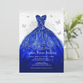 グラムネイビーブルーシルバードレスミクインズキンセアニラ 招待状 (スタンド正面)