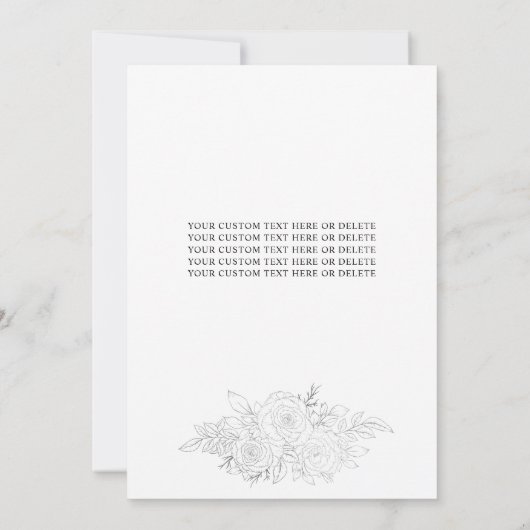 グラムネイビーブルーシルバードレスミクインズキンセアニラ 招待状 (裏面)