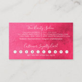 グラムネオンガーリーピンクシックグリッタードリップスロイヤリティ ロイヤリティカード (裏面)