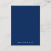 グラムネービーブルーイヤリングジュエリー展 名刺 (裏面)