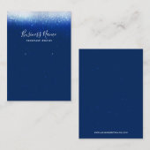 グラムネービーブルーイヤリングジュエリー展 名刺 (正面/裏面)