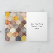 グラムハニーコーム赤面シャンパーニュ抽象芸術 カード (内部)