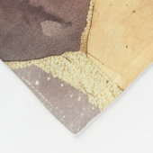 グラムハニーコーム赤面シャンパーニュ抽象芸術 フリースブランケット (角)