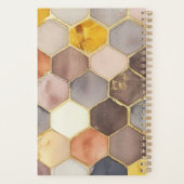 グラムハニーコーム赤面シャンパーニュ抽象芸術 プランナー手帳 (裏面)