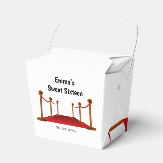 グラムハリウッドホワイト&レッドカーペットスウィート16th フェイバーボックス (正面サイド)
