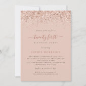 グラムバラグリッター21st誕生日パーティー 招待状 (正面)