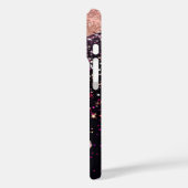 グラムバラブラックグリッター赤面バラ Case-Mate iPhoneケース (裏面 / 左)