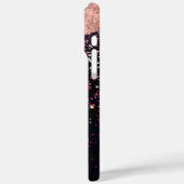 グラムバラブラックグリッター赤面バラ Case-Mate iPhoneケース (裏面 / 左)