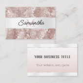 グラムバラホワイトシルバースネークモノグラム 名刺 (正面/裏面)