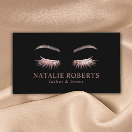 グラムバラ金ゴールドまつ毛エクステンション美しいサロン 名刺