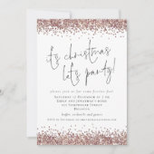 グラムバラ金ゴールドグリッターそのクリスマスレットパーティー 招待状 (正面)