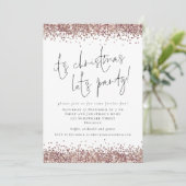 グラムバラ金ゴールドグリッターそのクリスマスレットパーティー 招待状 (スタンド正面)