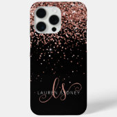 グラムバラ金ゴールドグリッターエレガントモノグラム Case-Mate iPhoneケース (裏面)